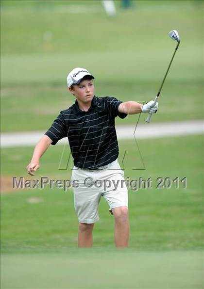 Thumbnail 1 in NCHSAA State 4A Boys Golf Championships (Day 2) photogallery.
