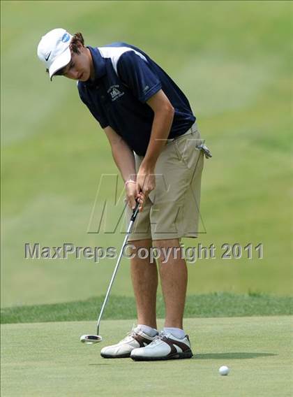 Thumbnail 3 in NCHSAA State 4A Boys Golf Championships (Day 2) photogallery.