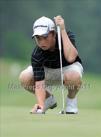 Thumbnail 1 in NCHSAA State 4A Boys Golf Championships (Day 2) photogallery.