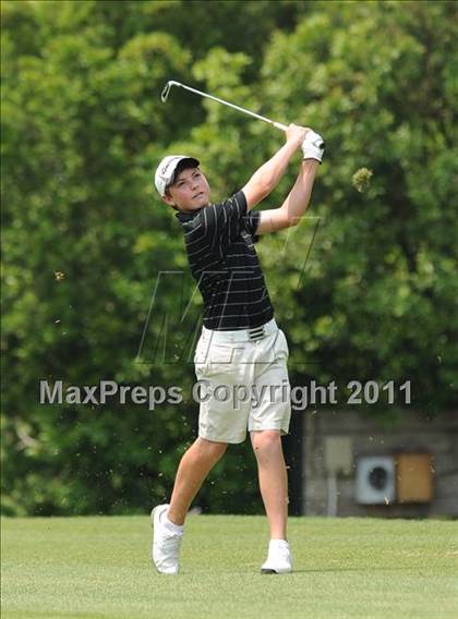 Thumbnail 3 in NCHSAA State 4A Boys Golf Championships (Day 2) photogallery.