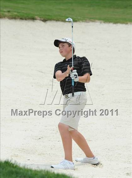 Thumbnail 3 in NCHSAA State 4A Boys Golf Championships (Day 2) photogallery.
