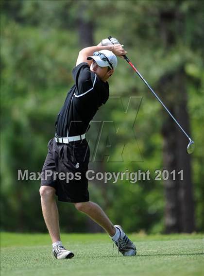Thumbnail 3 in NCHSAA State 4A Boys Golf Championships (Day 2) photogallery.