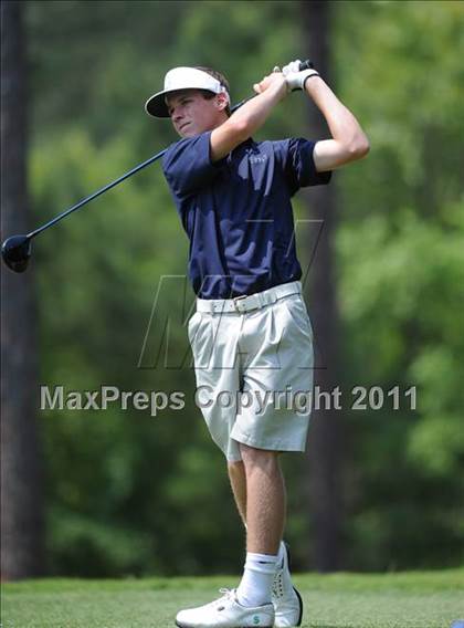 Thumbnail 2 in NCHSAA State 4A Boys Golf Championships (Day 2) photogallery.