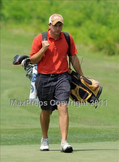 Thumbnail 1 in NCHSAA State 4A Boys Golf Championships (Day 2) photogallery.