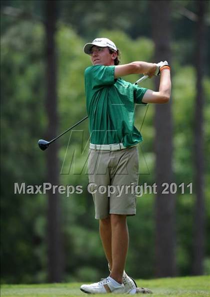 Thumbnail 3 in NCHSAA State 4A Boys Golf Championships (Day 2) photogallery.