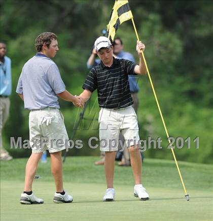 Thumbnail 2 in NCHSAA State 4A Boys Golf Championships (Day 2) photogallery.