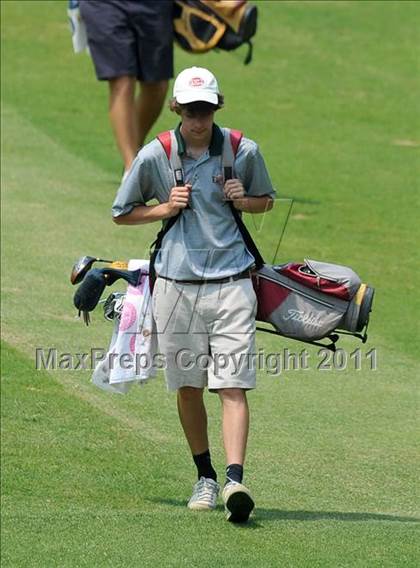 Thumbnail 3 in NCHSAA State 4A Boys Golf Championships (Day 2) photogallery.