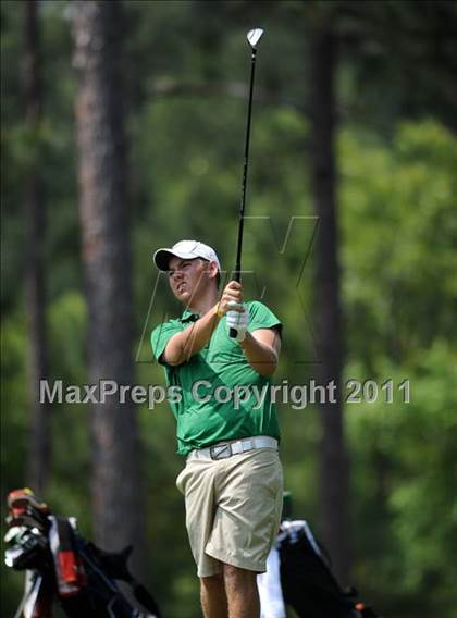 Thumbnail 1 in NCHSAA State 4A Boys Golf Championships (Day 2) photogallery.