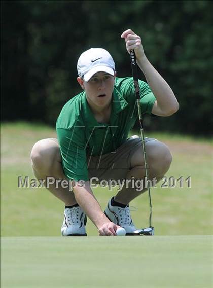 Thumbnail 3 in NCHSAA State 4A Boys Golf Championships (Day 2) photogallery.