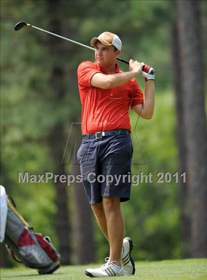 Thumbnail 1 in NCHSAA State 4A Boys Golf Championships (Day 2) photogallery.