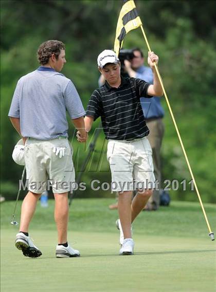 Thumbnail 2 in NCHSAA State 4A Boys Golf Championships (Day 2) photogallery.