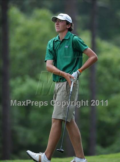 Thumbnail 1 in NCHSAA State 4A Boys Golf Championships (Day 2) photogallery.