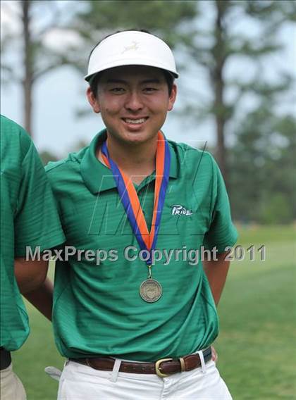 Thumbnail 3 in NCHSAA State 4A Boys Golf Championships (Day 2) photogallery.