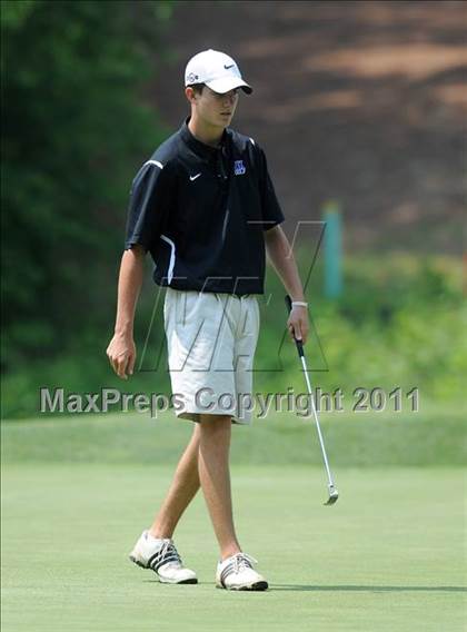 Thumbnail 1 in NCHSAA State 4A Boys Golf Championships (Day 2) photogallery.