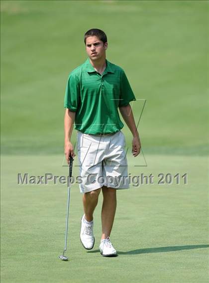 Thumbnail 3 in NCHSAA State 4A Boys Golf Championships (Day 2) photogallery.