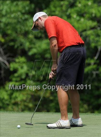 Thumbnail 1 in NCHSAA State 4A Boys Golf Championships (Day 2) photogallery.