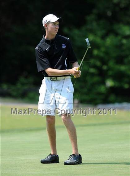 Thumbnail 2 in NCHSAA State 4A Boys Golf Championships (Day 2) photogallery.