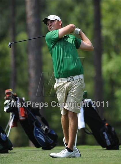 Thumbnail 3 in NCHSAA State 4A Boys Golf Championships (Day 2) photogallery.