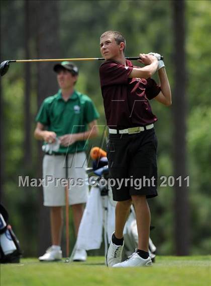 Thumbnail 2 in NCHSAA State 4A Boys Golf Championships (Day 2) photogallery.