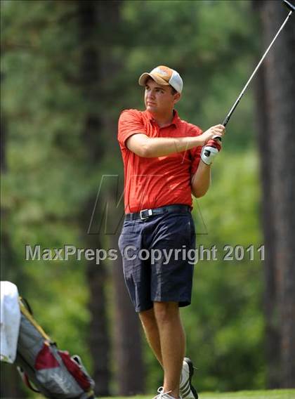 Thumbnail 2 in NCHSAA State 4A Boys Golf Championships (Day 2) photogallery.