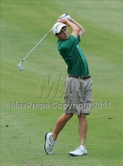 Thumbnail 1 in NCHSAA State 4A Boys Golf Championships (Day 2) photogallery.