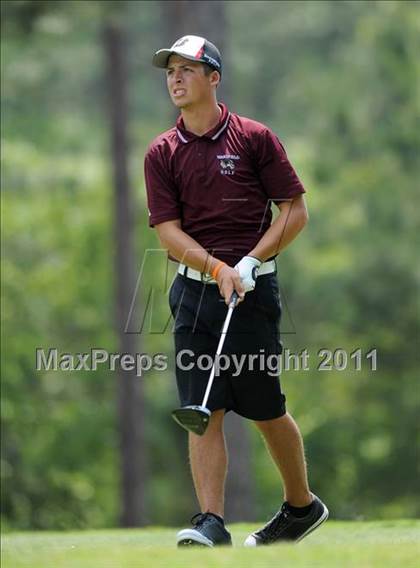 Thumbnail 3 in NCHSAA State 4A Boys Golf Championships (Day 2) photogallery.