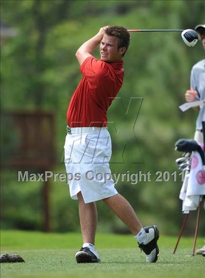 Thumbnail 2 in NCHSAA State 4A Boys Golf Championships (Day 2) photogallery.