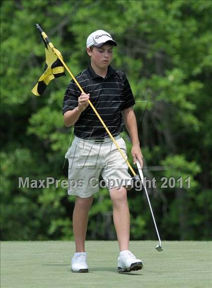 Thumbnail 3 in NCHSAA State 4A Boys Golf Championships (Day 2) photogallery.