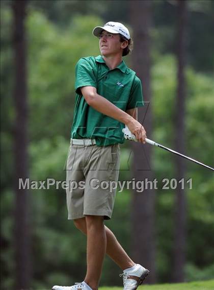 Thumbnail 3 in NCHSAA State 4A Boys Golf Championships (Day 2) photogallery.