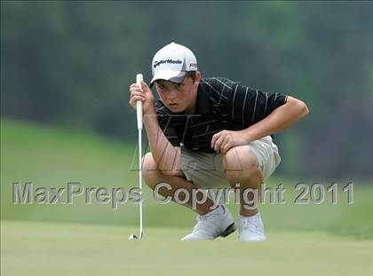 Thumbnail 3 in NCHSAA State 4A Boys Golf Championships (Day 2) photogallery.