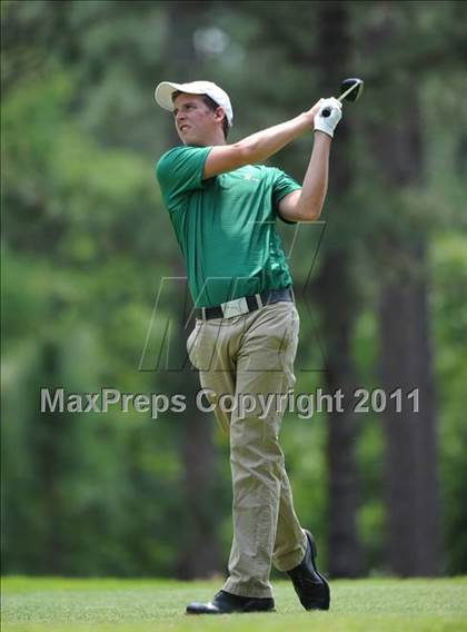 Thumbnail 1 in NCHSAA State 4A Boys Golf Championships (Day 2) photogallery.