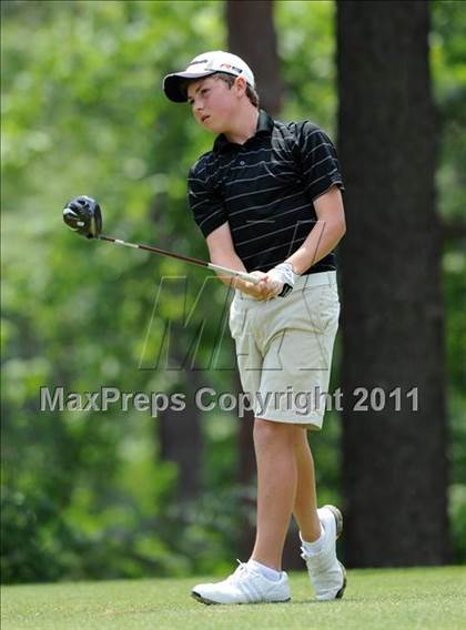 Thumbnail 2 in NCHSAA State 4A Boys Golf Championships (Day 2) photogallery.