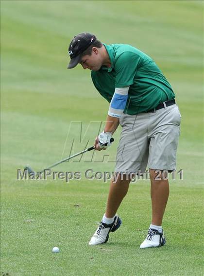 Thumbnail 3 in NCHSAA State 4A Boys Golf Championships (Day 2) photogallery.