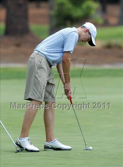 Thumbnail 2 in NCHSAA State 4A Boys Golf Championships (Day 2) photogallery.