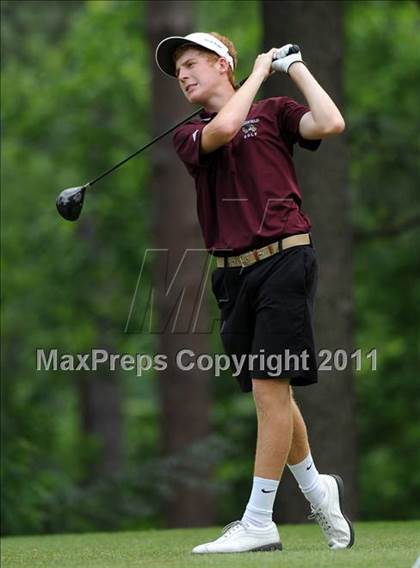 Thumbnail 3 in NCHSAA State 4A Boys Golf Championships (Day 2) photogallery.