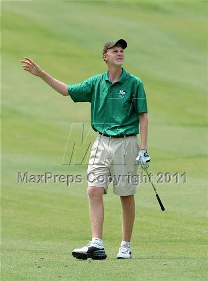 Thumbnail 3 in NCHSAA State 4A Boys Golf Championships (Day 2) photogallery.