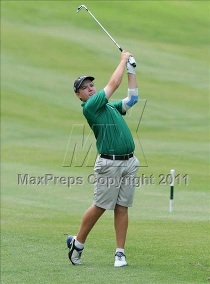 Thumbnail 3 in NCHSAA State 4A Boys Golf Championships (Day 2) photogallery.