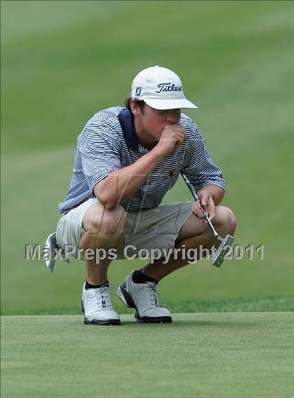 Thumbnail 2 in NCHSAA State 4A Boys Golf Championships (Day 2) photogallery.