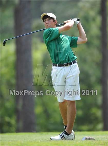 Thumbnail 3 in NCHSAA State 4A Boys Golf Championships (Day 2) photogallery.