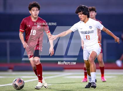 Thumbnail 3 in Grand Oaks vs Cypress Woods (UIL 6A D1 Area Playoffs) photogallery.