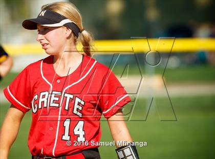 Thumbnail 2 in Kearney vs. Crete (Lincoln Public Schools Softball Classic) photogallery.