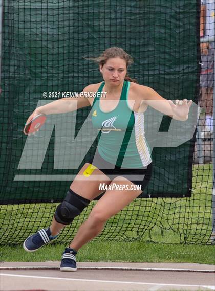 Thumbnail 2 in CHSAA Track & Field 2A Championships (Girls Discus) photogallery.