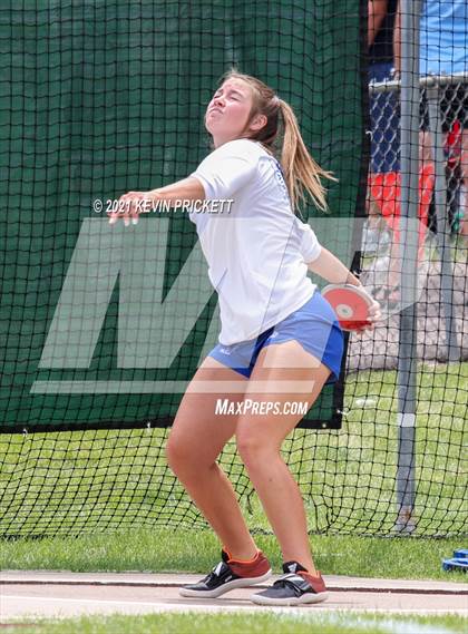Thumbnail 2 in CHSAA Track & Field 2A Championships (Girls Discus) photogallery.