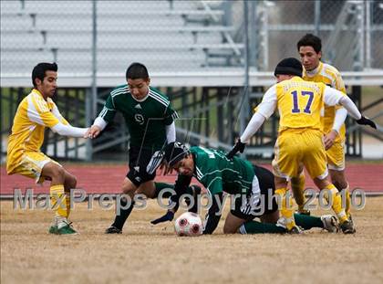 Thumbnail 1 in Mayde Creek vs Jersey Village (Pearland ISD Soccer Shootout) photogallery.