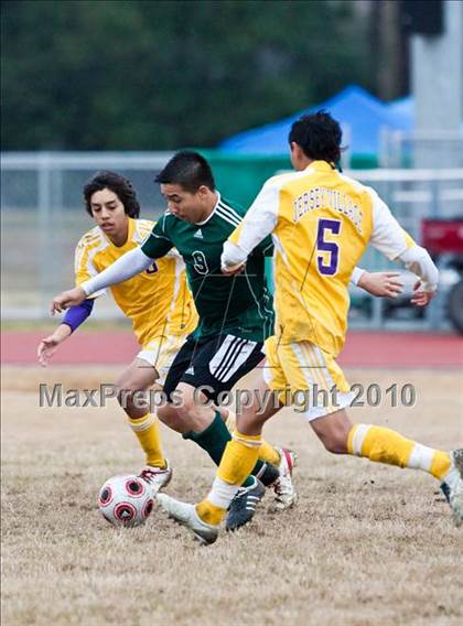 Thumbnail 1 in Mayde Creek vs Jersey Village (Pearland ISD Soccer Shootout) photogallery.