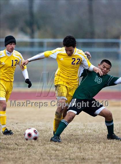 Thumbnail 2 in Mayde Creek vs Jersey Village (Pearland ISD Soccer Shootout) photogallery.
