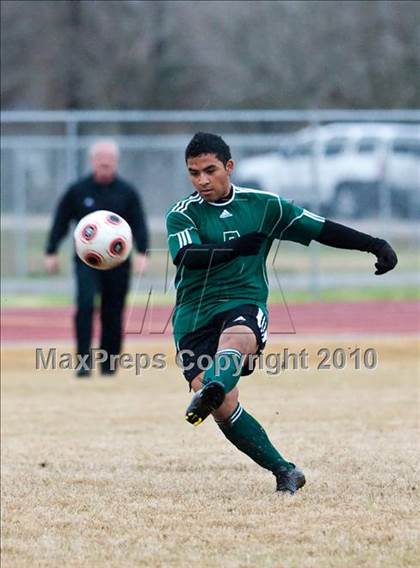 Thumbnail 3 in Mayde Creek vs Jersey Village (Pearland ISD Soccer Shootout) photogallery.