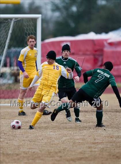 Thumbnail 2 in Mayde Creek vs Jersey Village (Pearland ISD Soccer Shootout) photogallery.
