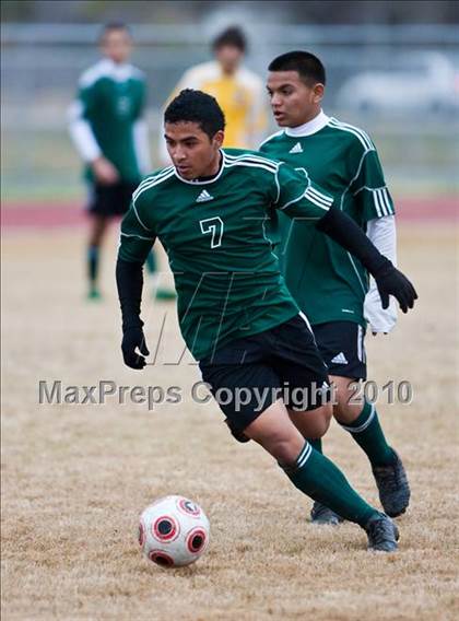 Thumbnail 3 in Mayde Creek vs Jersey Village (Pearland ISD Soccer Shootout) photogallery.