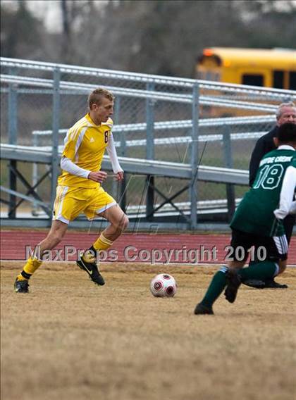 Thumbnail 1 in Mayde Creek vs Jersey Village (Pearland ISD Soccer Shootout) photogallery.